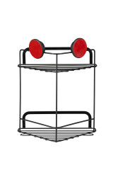 QM290721 SNL 2-Tier Corner Basket Black-back