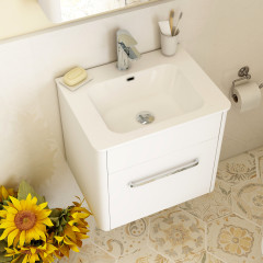 Suburb 500 Single Drawer Cabinet In Matt White