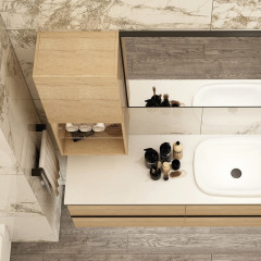 Liberty Natural Oak Storage Unit  Top Down