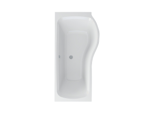 Imex Premiercast Multi Layer Reinforced Ronda 1700 Left Hand Shower Bath - IMPRSBLH17