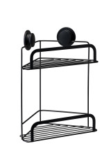 QM290721 SNL 2-Tier Corner Basket Black-angle-right