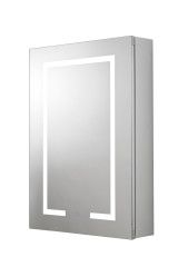 WC720069E Carlton 2-Door Illuminated Cabinet-Angle Left Closed B