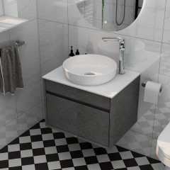 Alma 600 In Grey Marble With Bowl