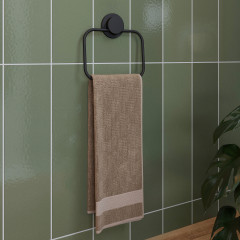 QM291521 SNL Towel Ring Black